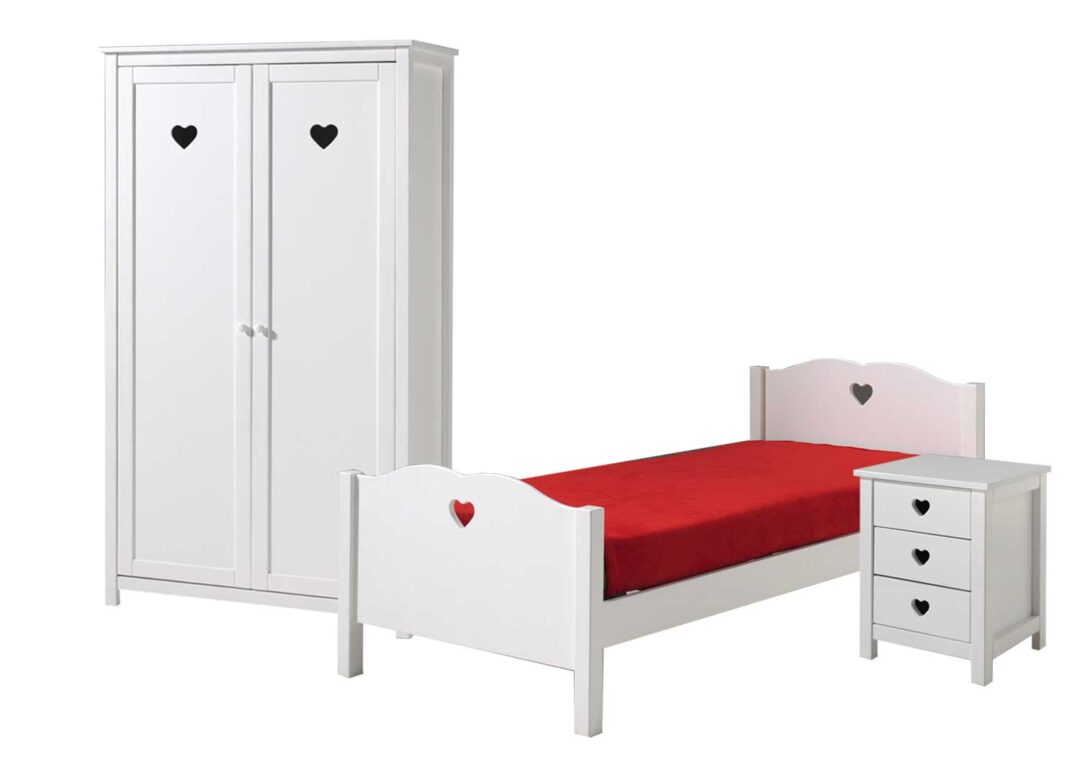 chambre d'enfant complète moderne avec détail coeur