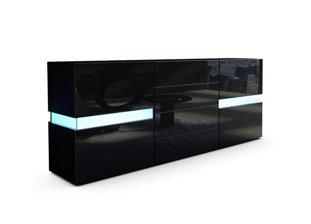 Meuble buffet noir design