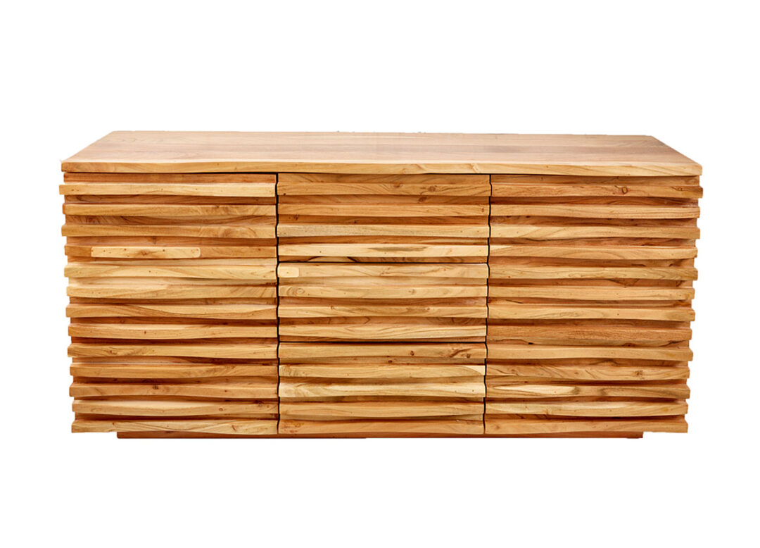 Buffet moderne en bois d'acacia