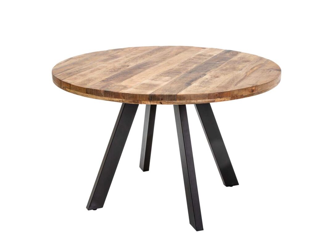 Table de repas ronde bois naturel