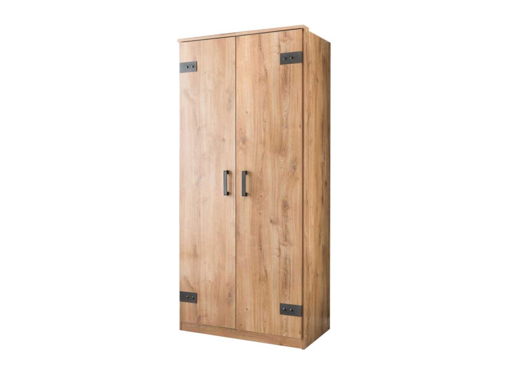 armoire penderie avec étagère style industriel