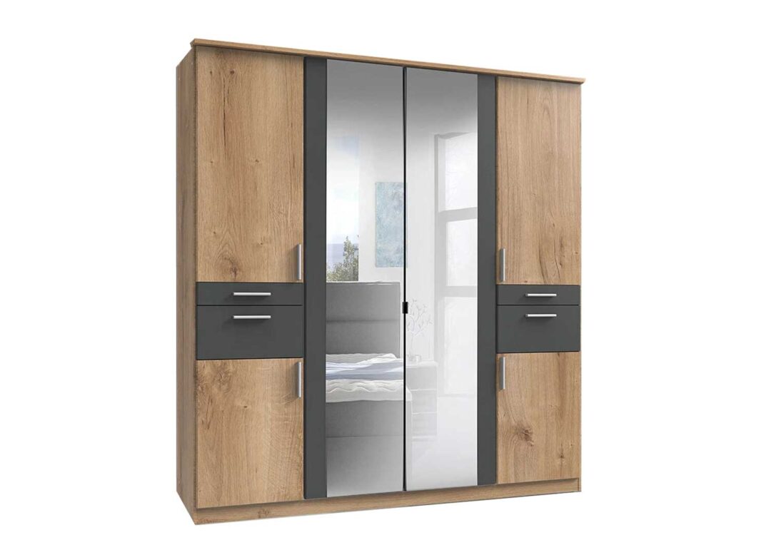 grande armoire dressing pas cher avec miroir