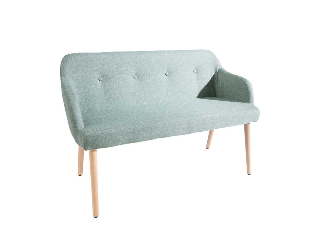 banquette style scandinave vert pastel