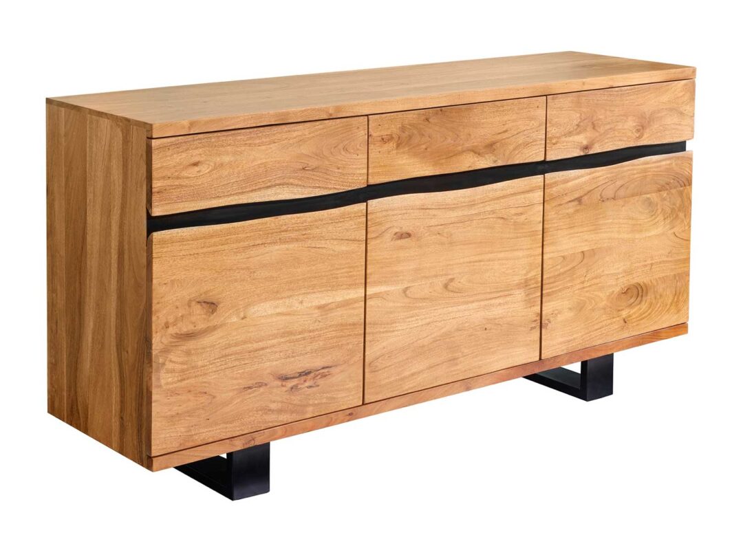 Buffet 160 cm bois d'acacia massif