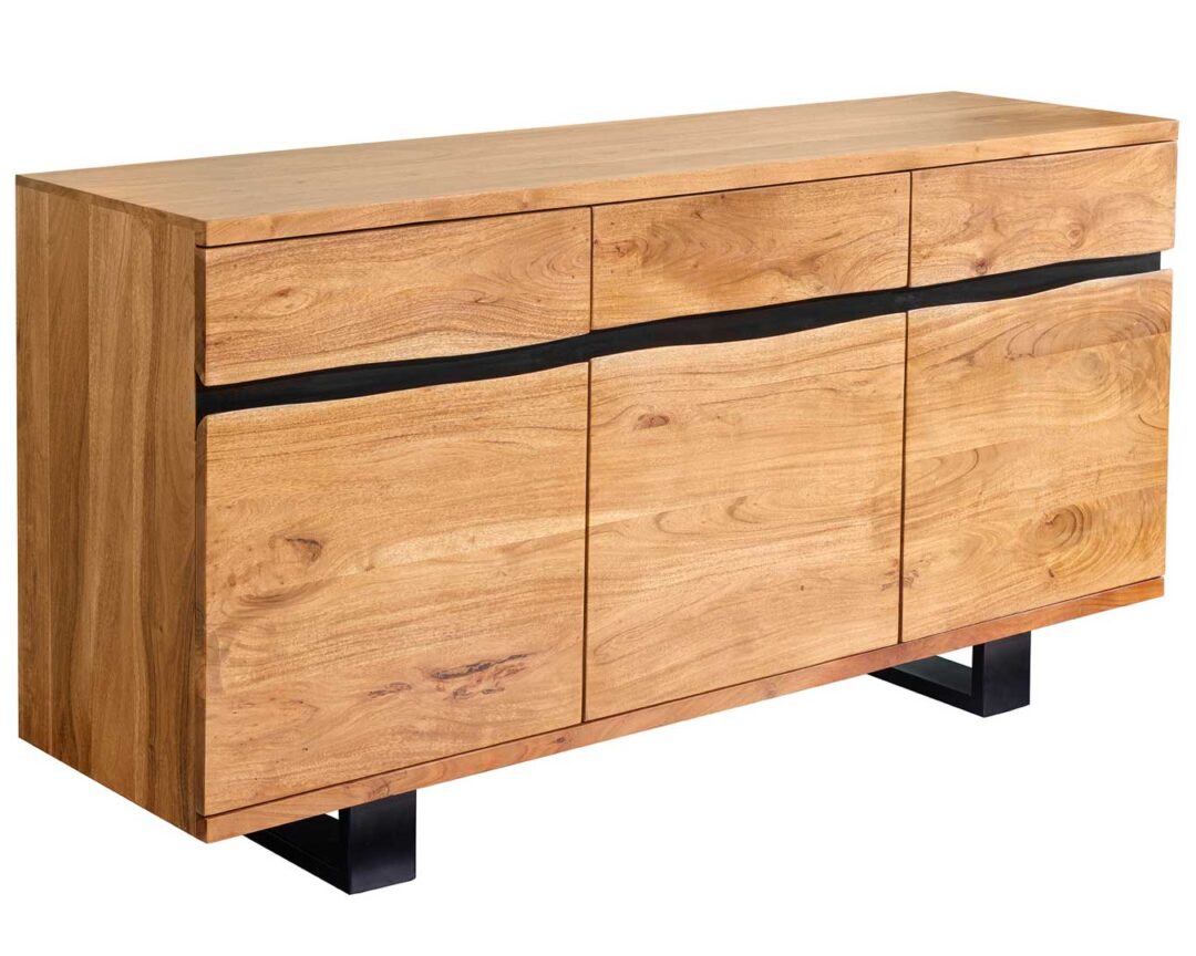 Buffet 160 cm bois d'acacia massif