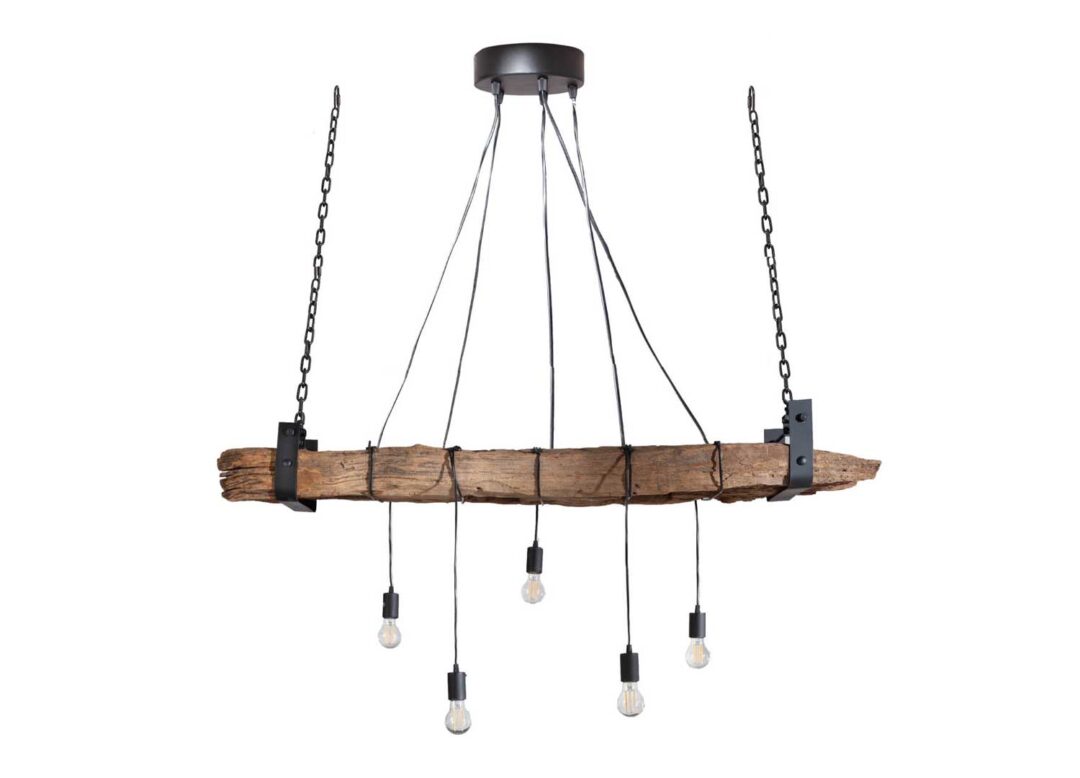 Suspension luminaire naturel industriel