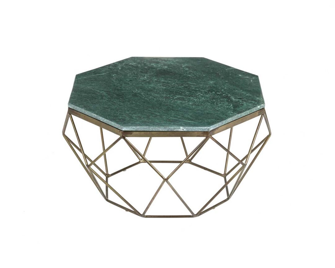 Table basse en marbre vert