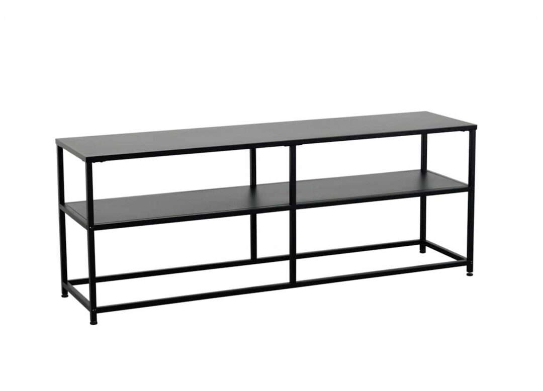 Meuble TV console en métal noir design