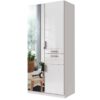 armoire dressing 90 cm blanc brillant