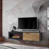 Meuble tv et cheminée bio-éthanol à Tarbes - Binoche Design