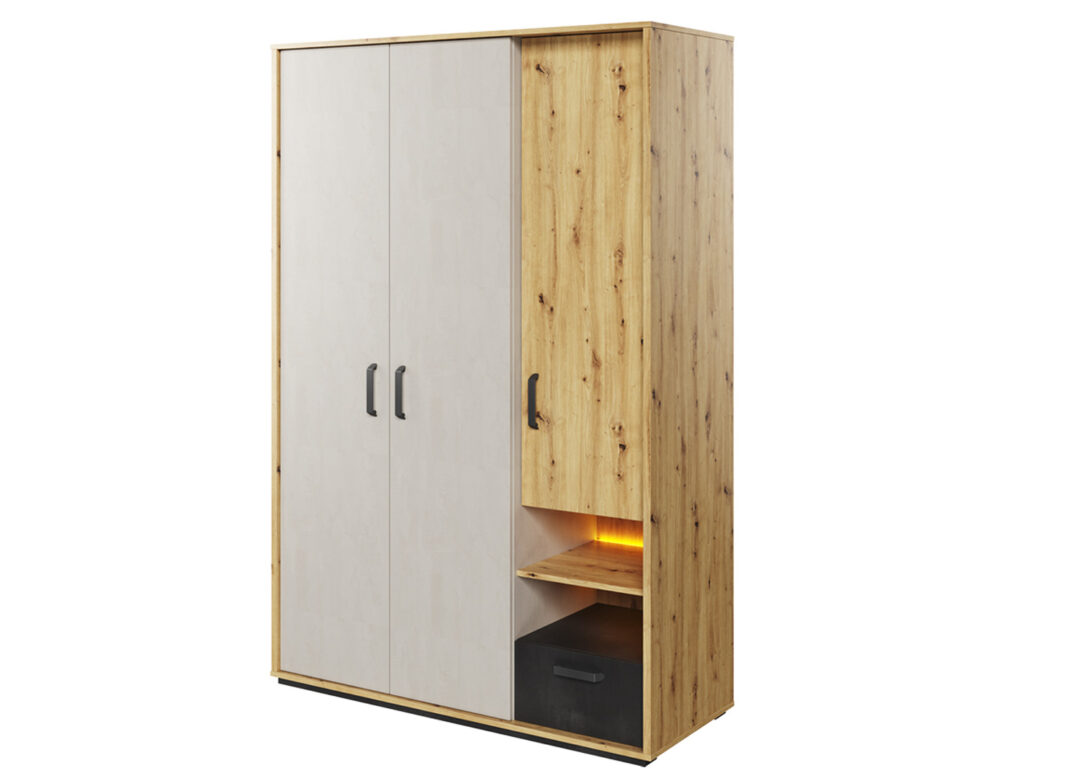 armoire de chambre ado ou enfant 3 portes 130 cm