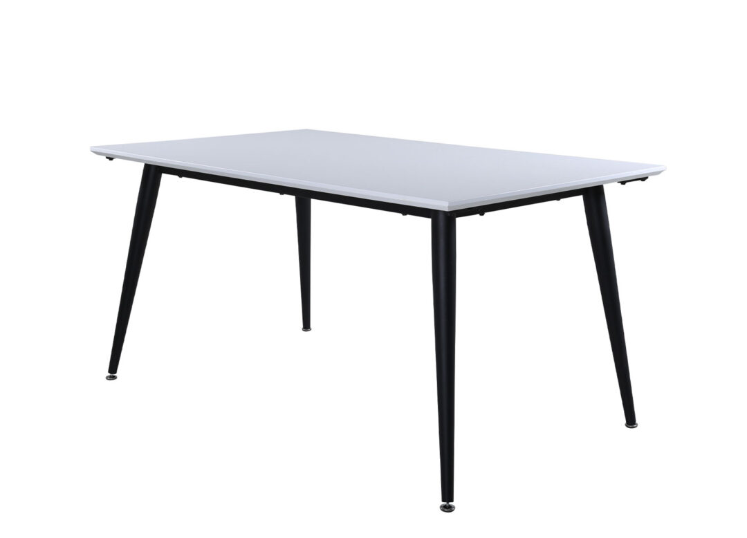 Table de repas blanche extensible