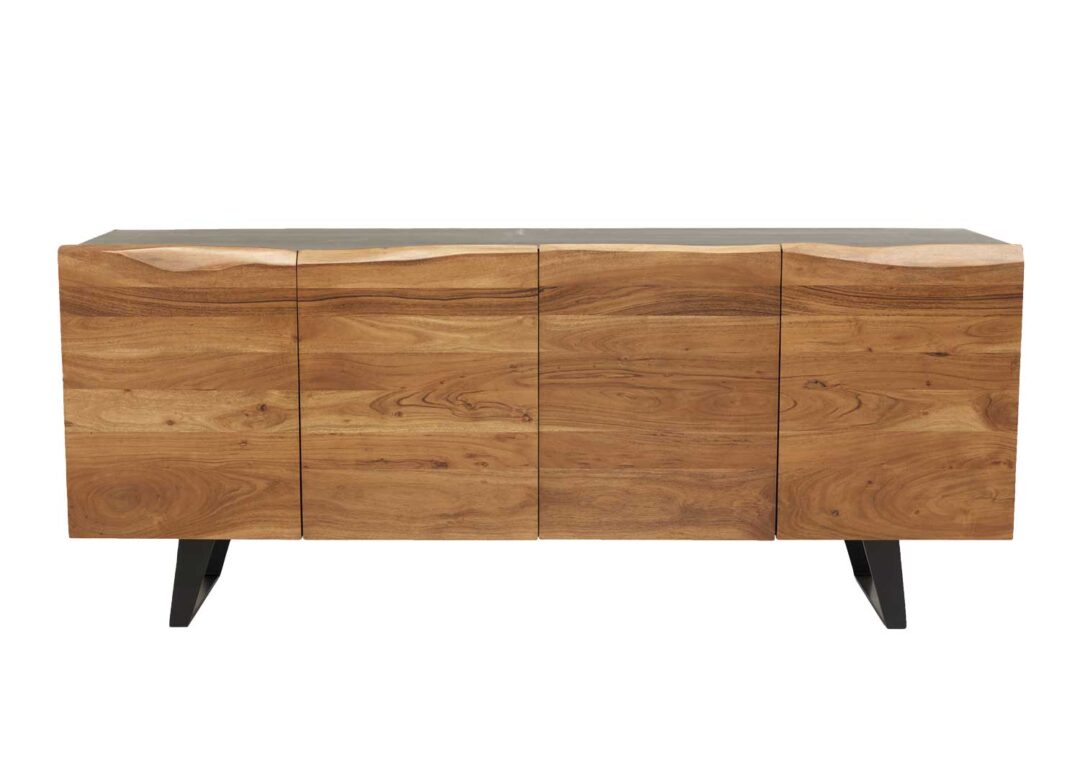 Buffet en bois d'acacia massif