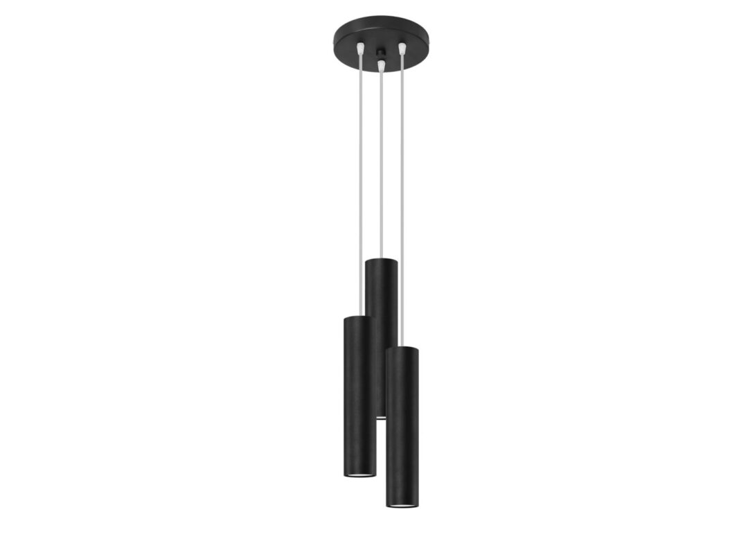 Luminaire suspendu en métal noir design