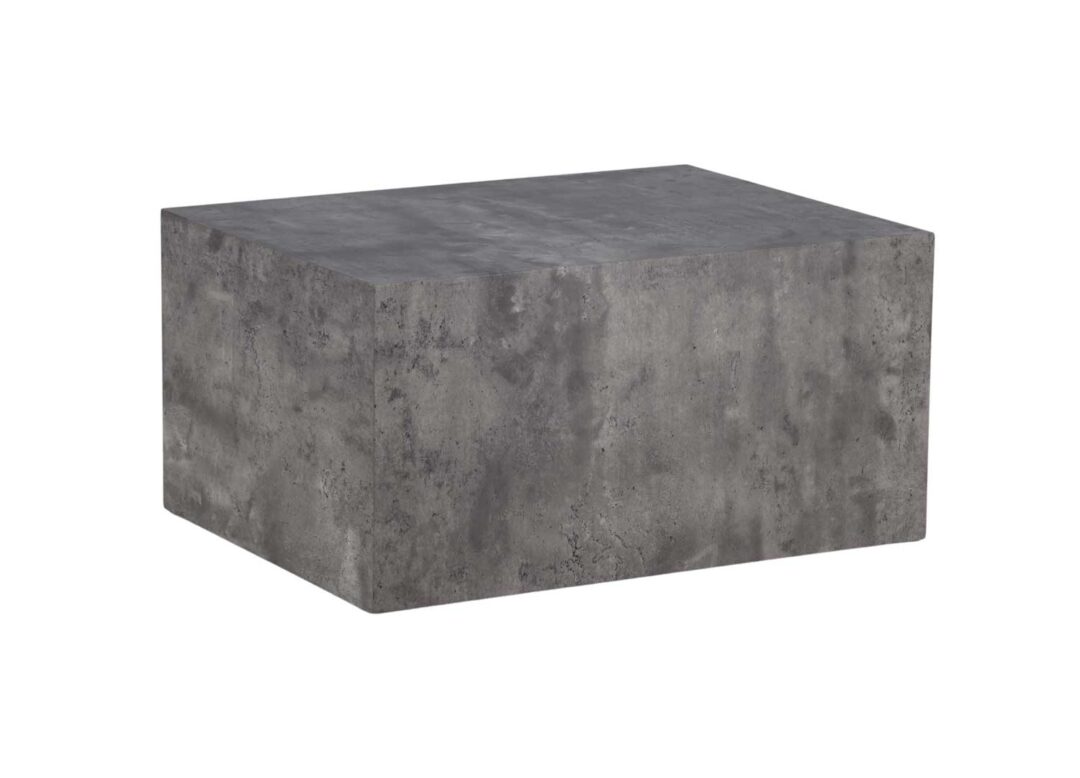 Table basse rectangulaire aspect marbre gris design moderne