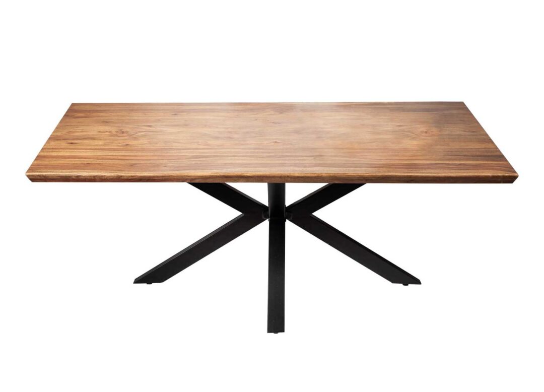 Table de repas rectangulaire en bois de sesham massif 180cm