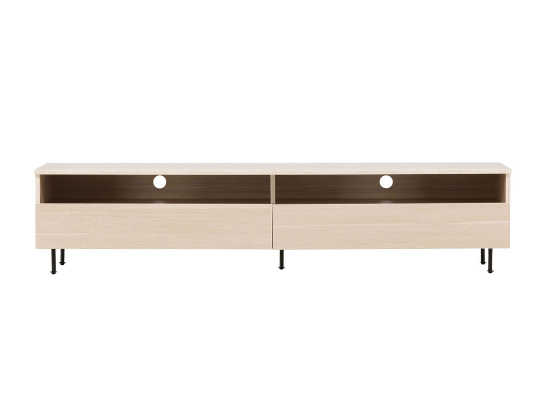 Meuble tv aspect bois de 180cm minimaliste