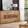 meuble buffet en bois massif naturel