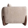 Canapé 3 places en tissu bouclé beige foncé