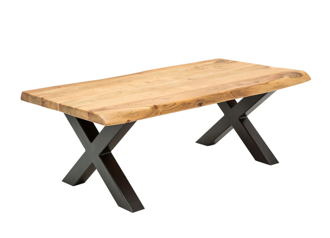 Table basse 110 cm bois d'acacia massif