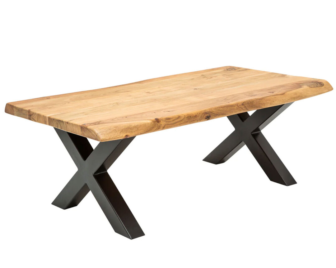 Table basse 110 cm bois d'acacia massif