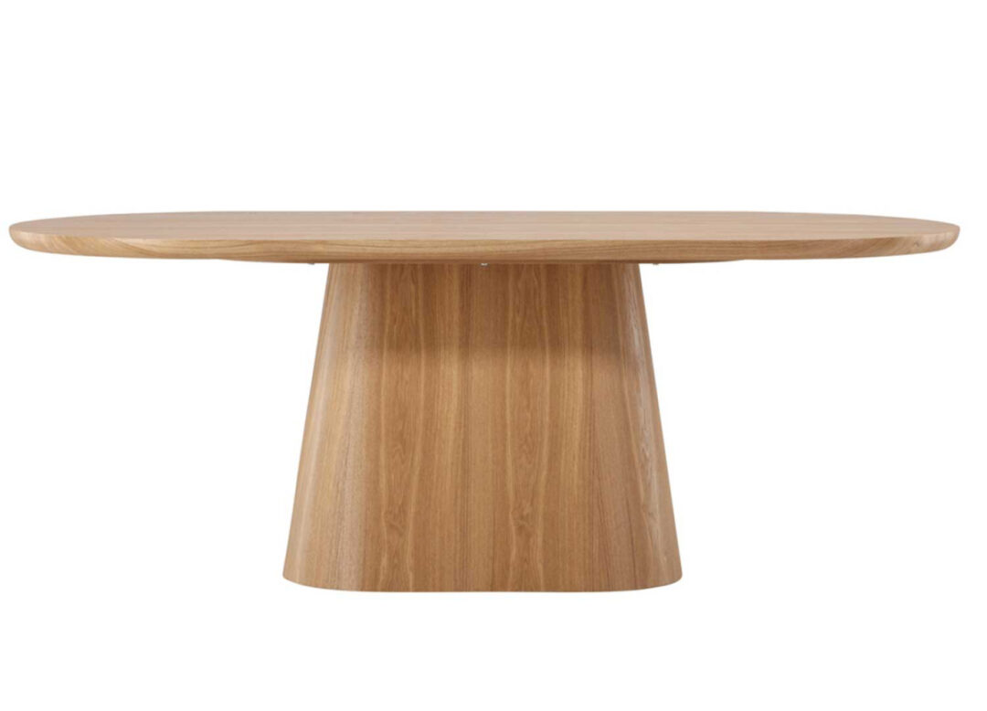 Table de repas ovale en bois 200 cm