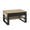 Table basse 100 cm bois et noir