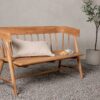 Banc de jardin en bois massif d'acacia avec dossier